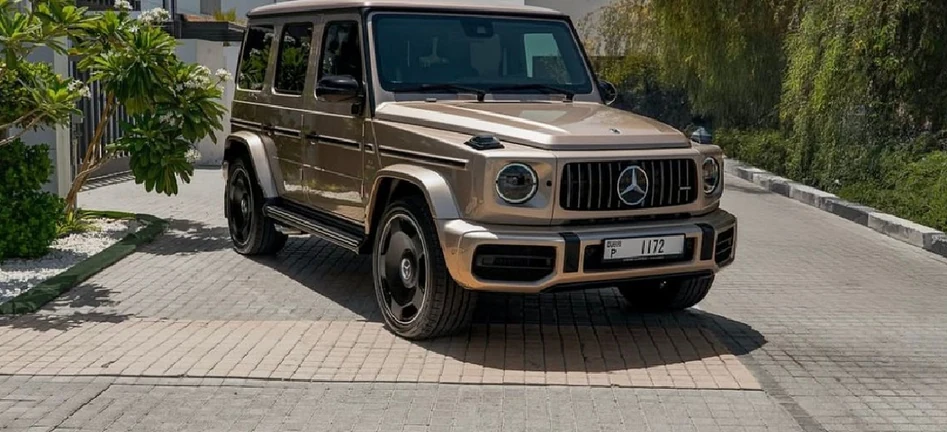 Bronze Mercedes G63 in Dubai