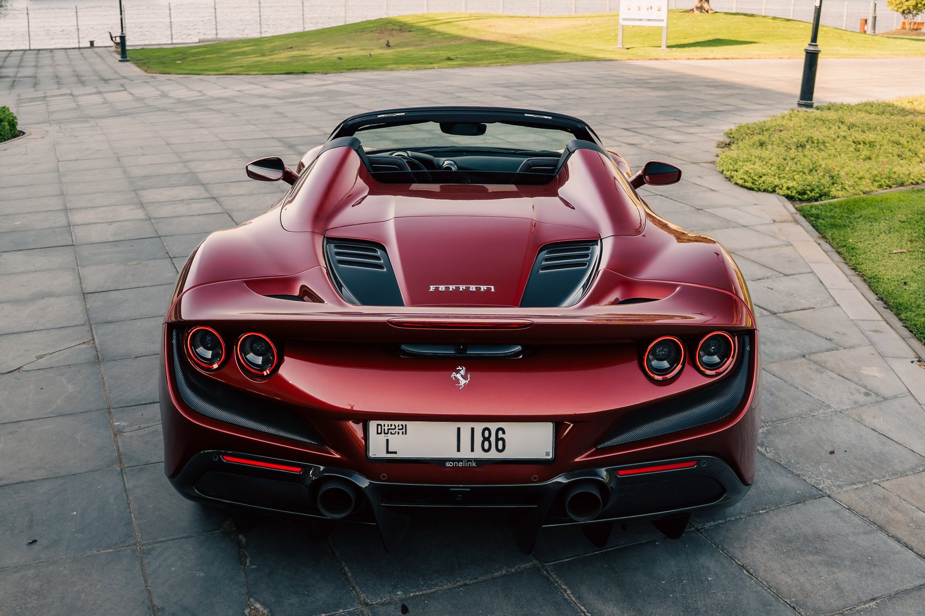 Ferrari F8 Spider detail detail in Dubai